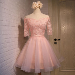 Adorable Knee Length Tulle with Lace Applique Party Dress
