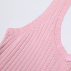 Jackie Pink Ribbed Knit Maxi Dress & Cardigan Set