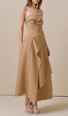 Justis Elegant Strapless Maxi Dress