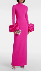 Ira Fuchsia Pink Statement Maxi Gown