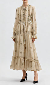 Indiya Artisan Print Midi Dress