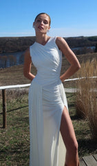 Hisako Ruched Maxi Dress