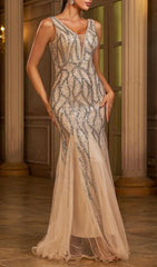 Jarrett V-Neck Sequin Maxi Dress