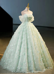 Vestido largo formal de encaje verde con escote en forma de corazón para fiesta