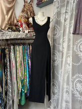 Black Simple V-neckline Straps Long Evening Dress