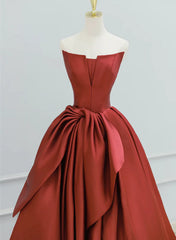 Satin Long Simple Formal Dress Evening Dress