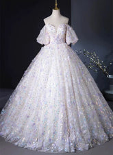 Lovely Off Shoulder Sweetheart Lace Long Formal Dress