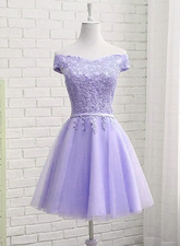 Lovely Off Shoulder Short Party Dress