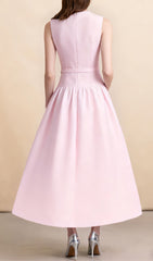 Chic Jonatha Pink Midi Dress
