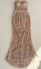 The Jair Strapless Sequin Gown