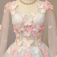 Beautiful Light Blue Long Formal Dress Party Dresses
