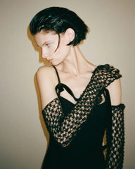 Elegant Black Strappy Sweetheart Mermaid Maxi Dress