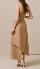 Justis Elegant Strapless Maxi Dress