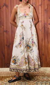 Ismet Boho Chic Floral Maxi Dress