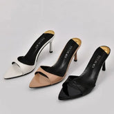 Large Size Pointed Thin High Heels Slippers Wear A Word Sandals