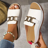 Casual Travel Shoes Bohemian Ethnic Style Double Button Design Men Comfortable Couple Beach