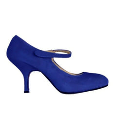 High Heels Round Toes Pumps Mujer Buckle Solid Black Shoes PU Leather Wedding Shoes Femme