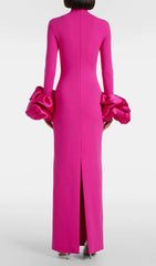 Ira Fuchsia Pink Statement Maxi Gown