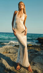 Radiant Ivory Sequin Maxi Dress