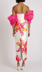 Aldrich Floral Off-Shoulder Midi Dress