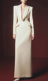 Ishtar Tailored Power Blazer Maxi Dress