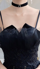 Chiye Starlit Black Tulle Maxi Dress