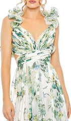 Helene Dreamy Floral Ruffle Maxi Dress