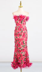 Derya Strapless Floral Maxi Dress