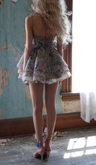 Dillian Dreamy Floral Ruffle Mini Dress