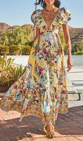Gelsey Vibrant Floral Maxi Dress