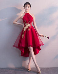Lovely Dark Red Party Dress