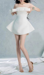 Erelah Chic Strapless Bowknot Mini Dress