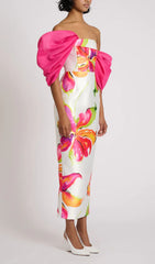 Aldrich Floral Off-Shoulder Midi Dress