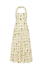 Evera Tropical Breeze Halter Maxi Dress