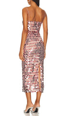 Aria Multi-Tone Sequin Midi Dress