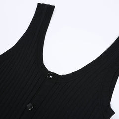 Jackie Black Ribbed Knit Maxi Dress & Cardigan Set