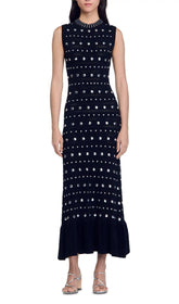 Venus Studded Sleeveless Maxi Dress