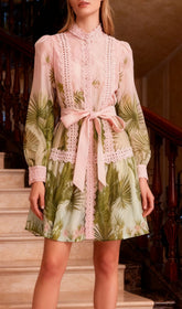 Justina Tropical Charm Mini Dress