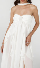 Frayne Ethereal White Layered Maxi Dress