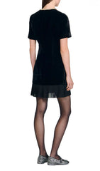 Chic Velvet Mini Dress for Women