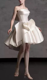 Beste Luxe White Strapless Mini Dress