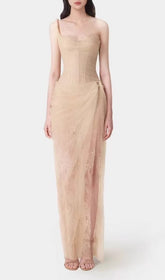 Anandi Mesh Corset Maxi Dress