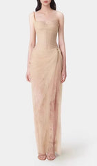 Anandi Mesh Corset Maxi Dress