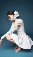 Dobie Uptown Chic Long Sleeve Lace Mini Dress