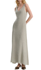 Elin Shimmering Diamond Embellished Maxi Dress
