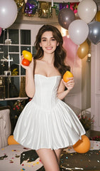 Denequa Strapless Corset Mini Dress