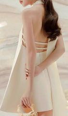 Elisa Chic Halterneck Mini Dress