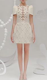 Beate Bloom Ivory Mini Dress