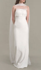 Jalene Timeless White Strapless Wedding Dress