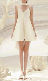 Elisa Chic Halterneck Mini Dress